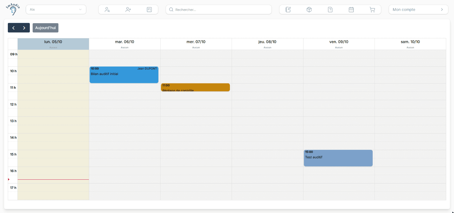 Agenda semaine